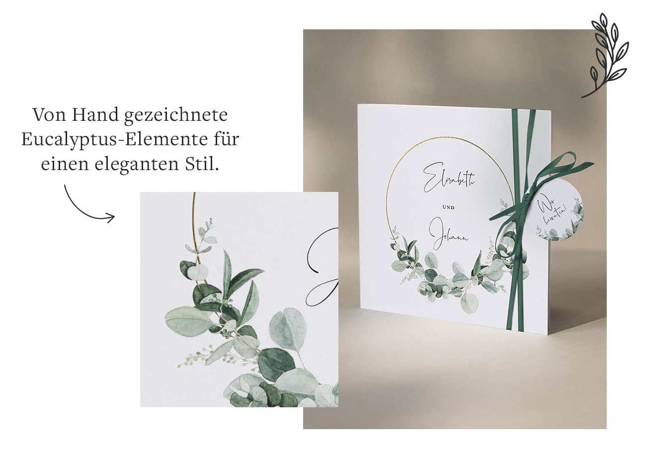 Kartendesign Eucalyptus Love 