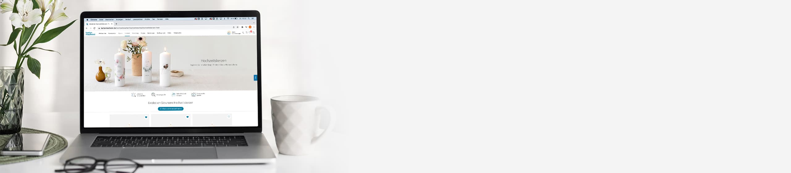 Hochzeitkerze online gestalten