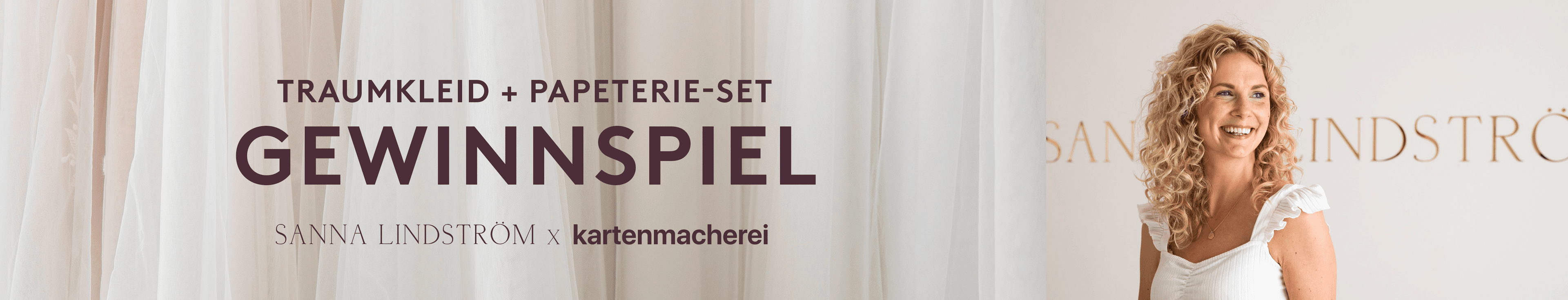 Sanna Lindström x kartenmacherei Gewinne deine Traumhochzeit 
