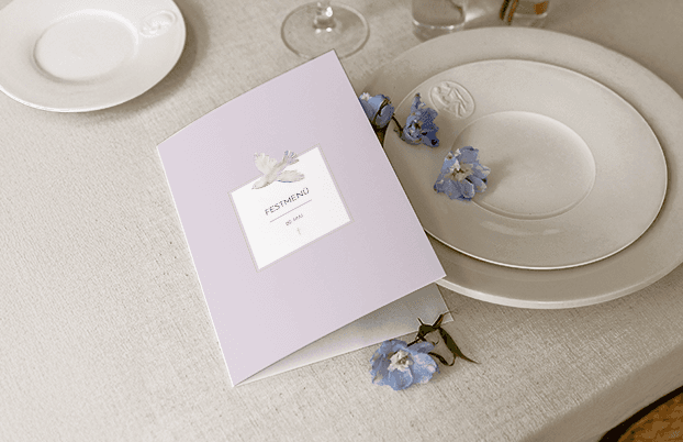 Menükarten Konfirmation
