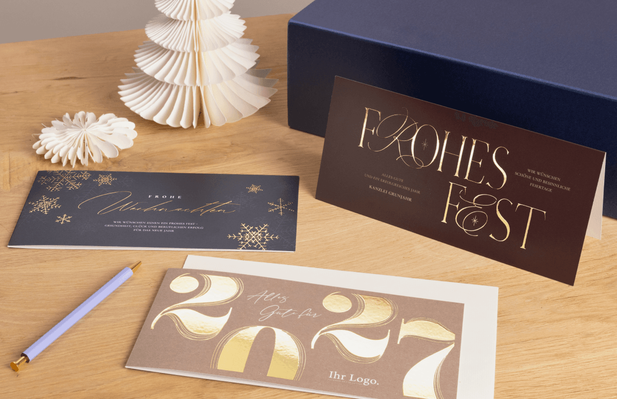 Geschäftliche Weihnachtswelt