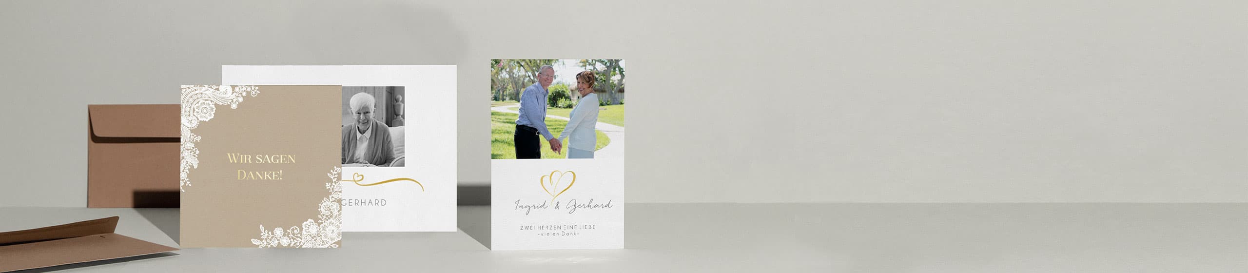 Dankeskarten zur Goldhochzeit