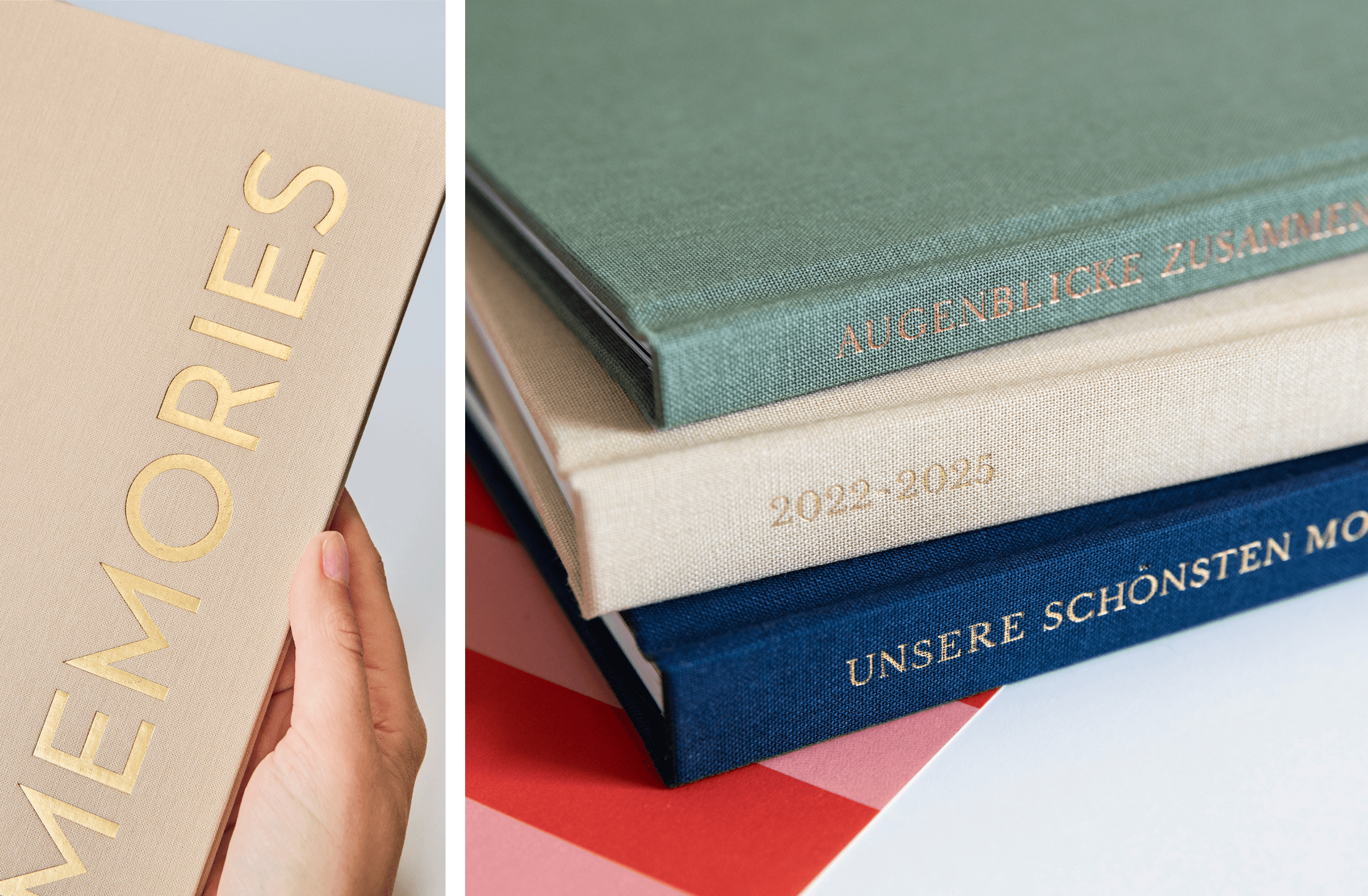 Fotobücher mit Stoffeinband in bester Qualität