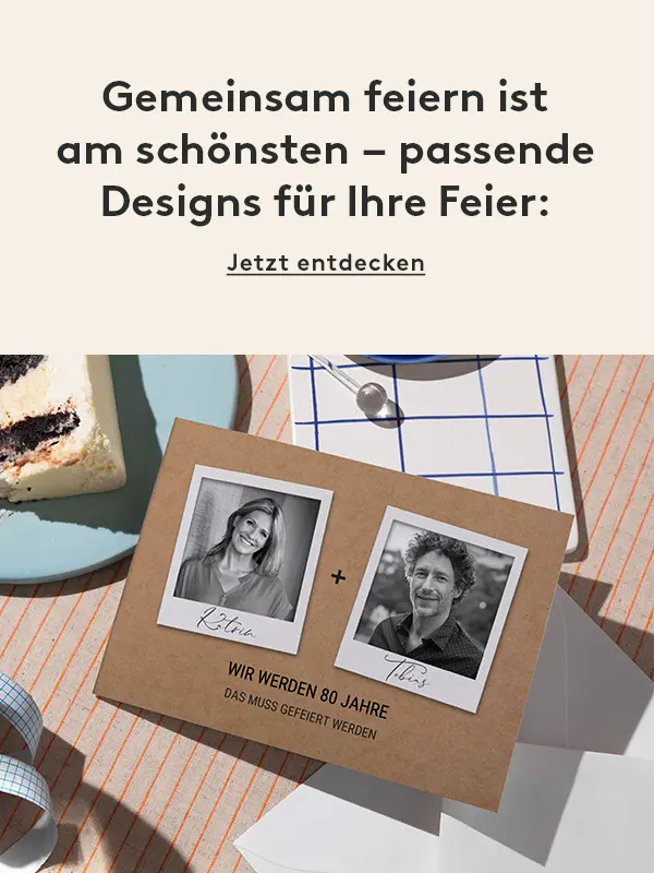 Design für Doppelgeburtstage