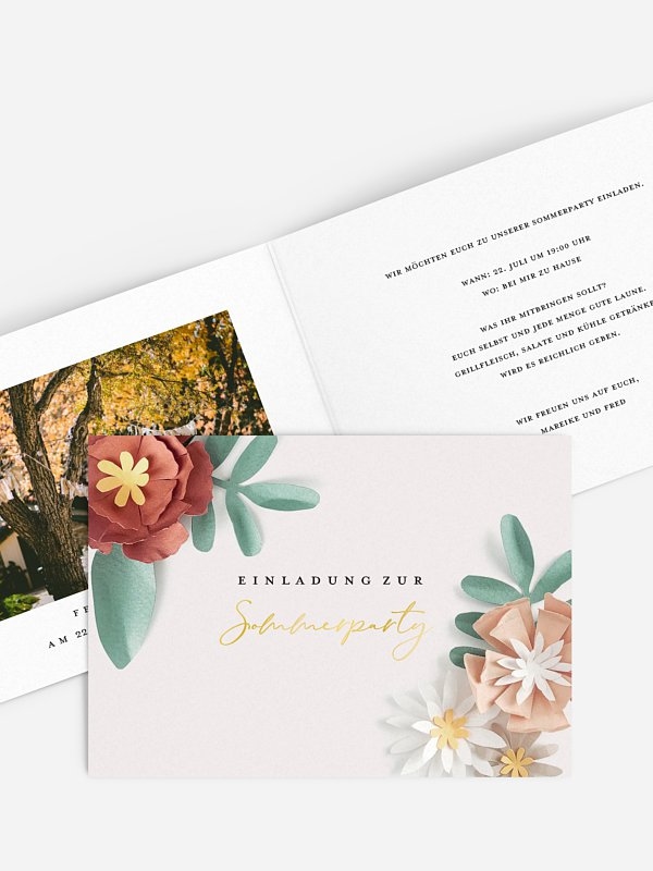 Papierblüten