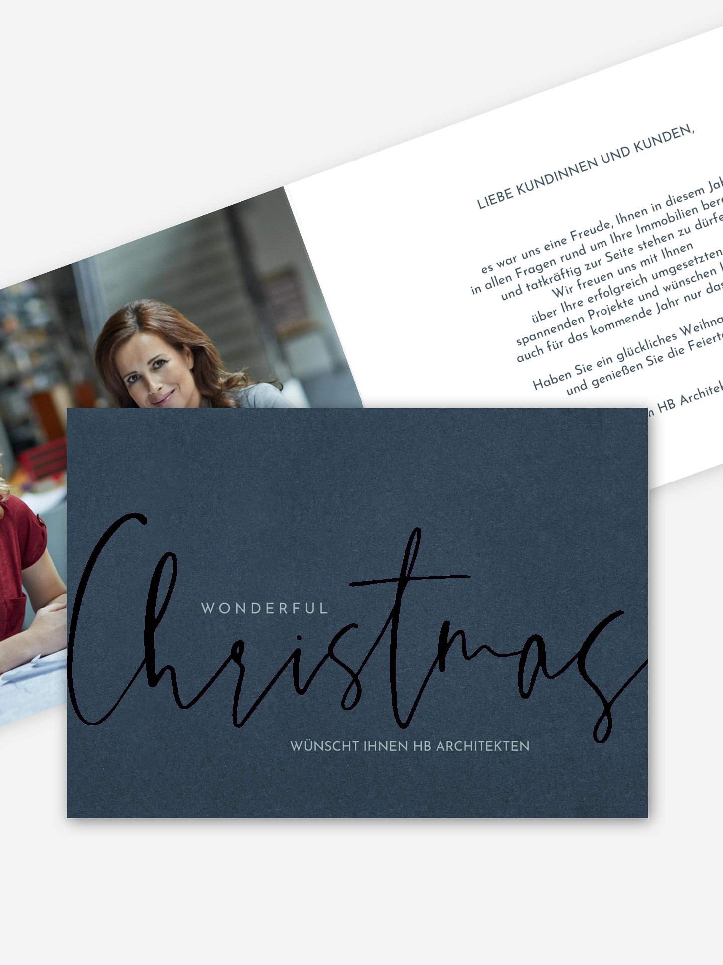 Geschäftliche Weihnachtskarte Christmas Note