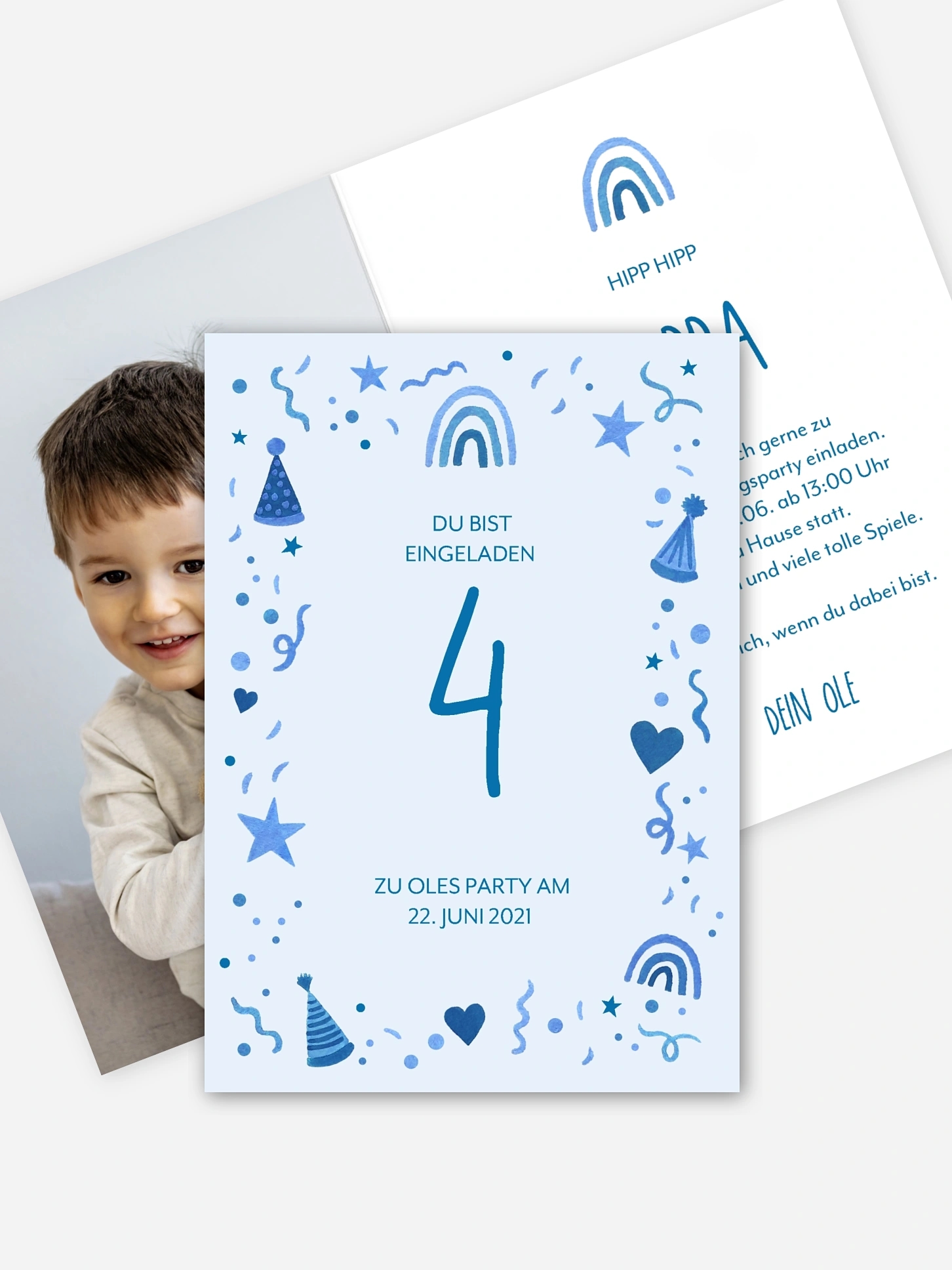 Kindergeburtstagseinladung Little Party
