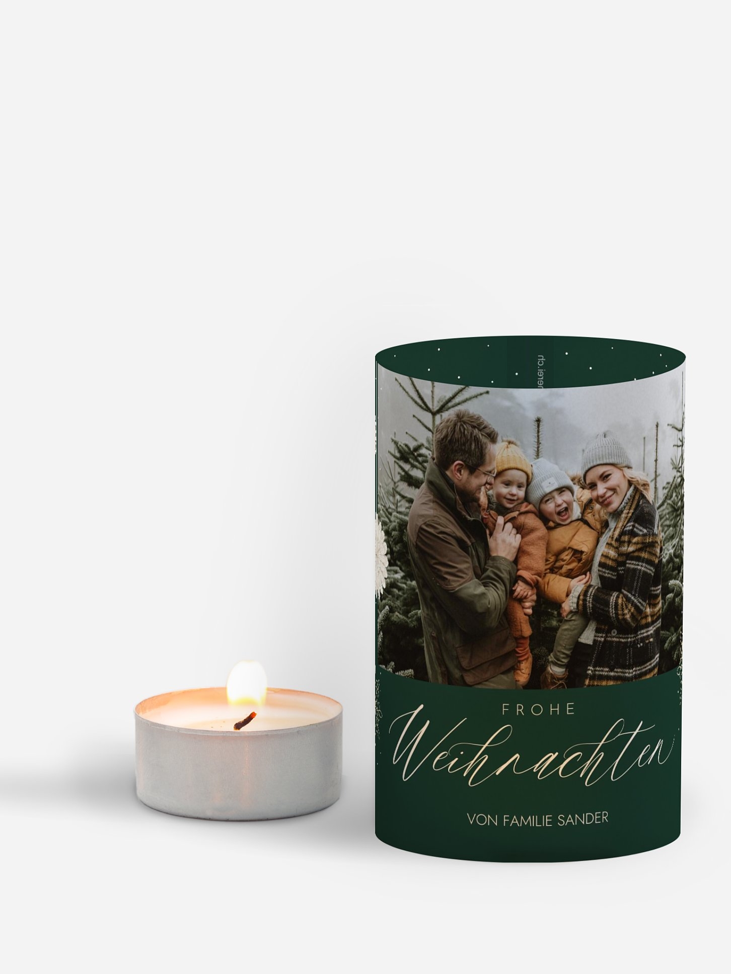 Windlicht Weihnachten Papiersterne