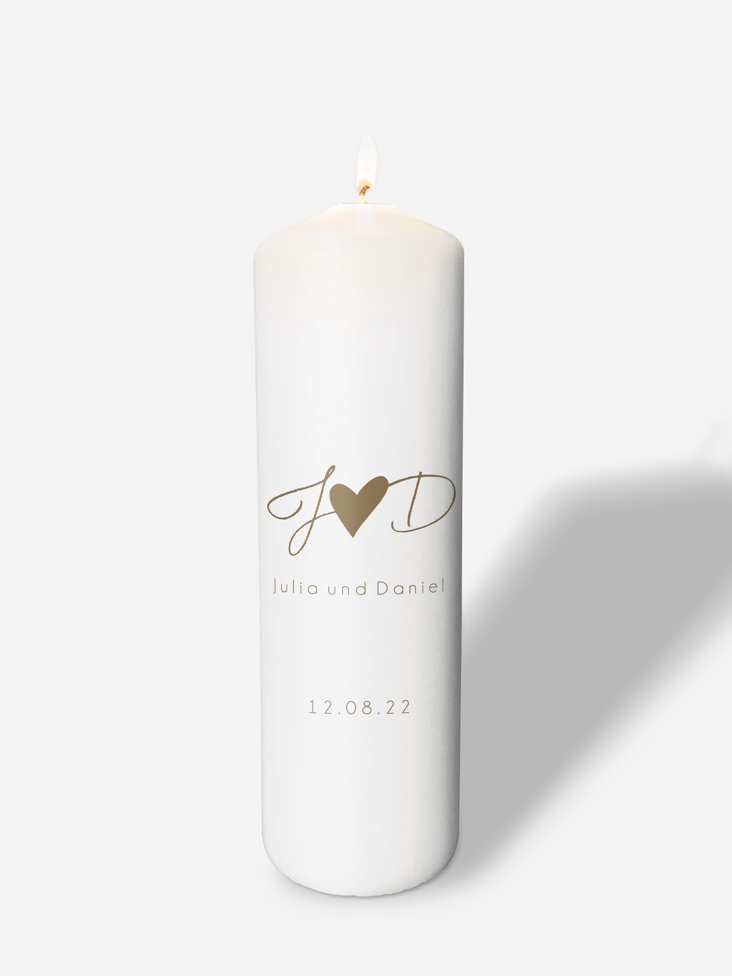 Hochzeitskerze Liebesglück