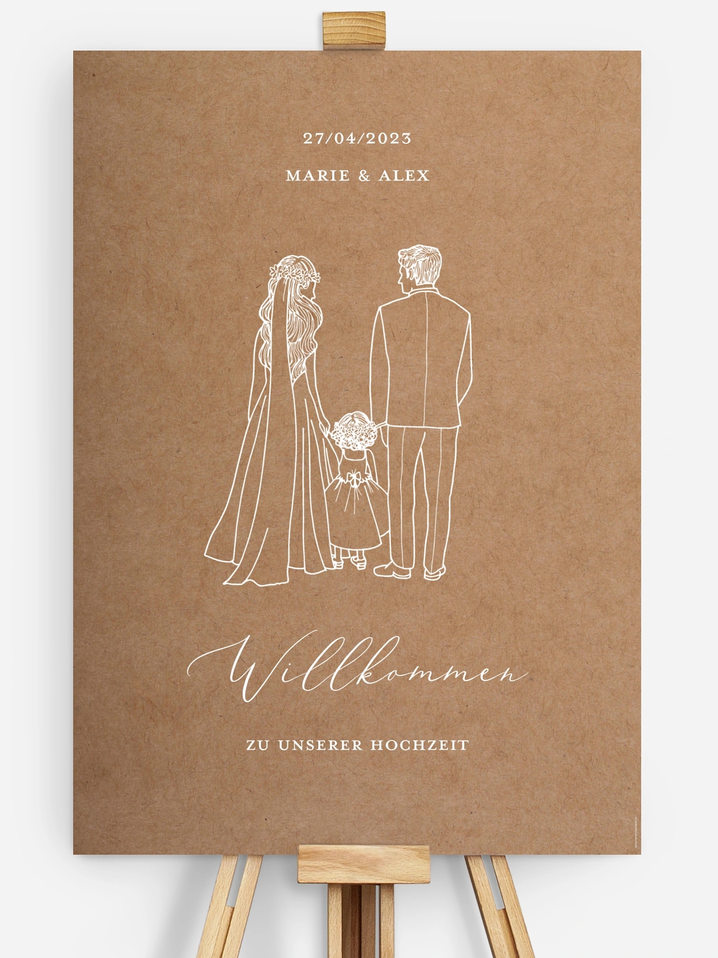 Willkommensschild Romantic Family