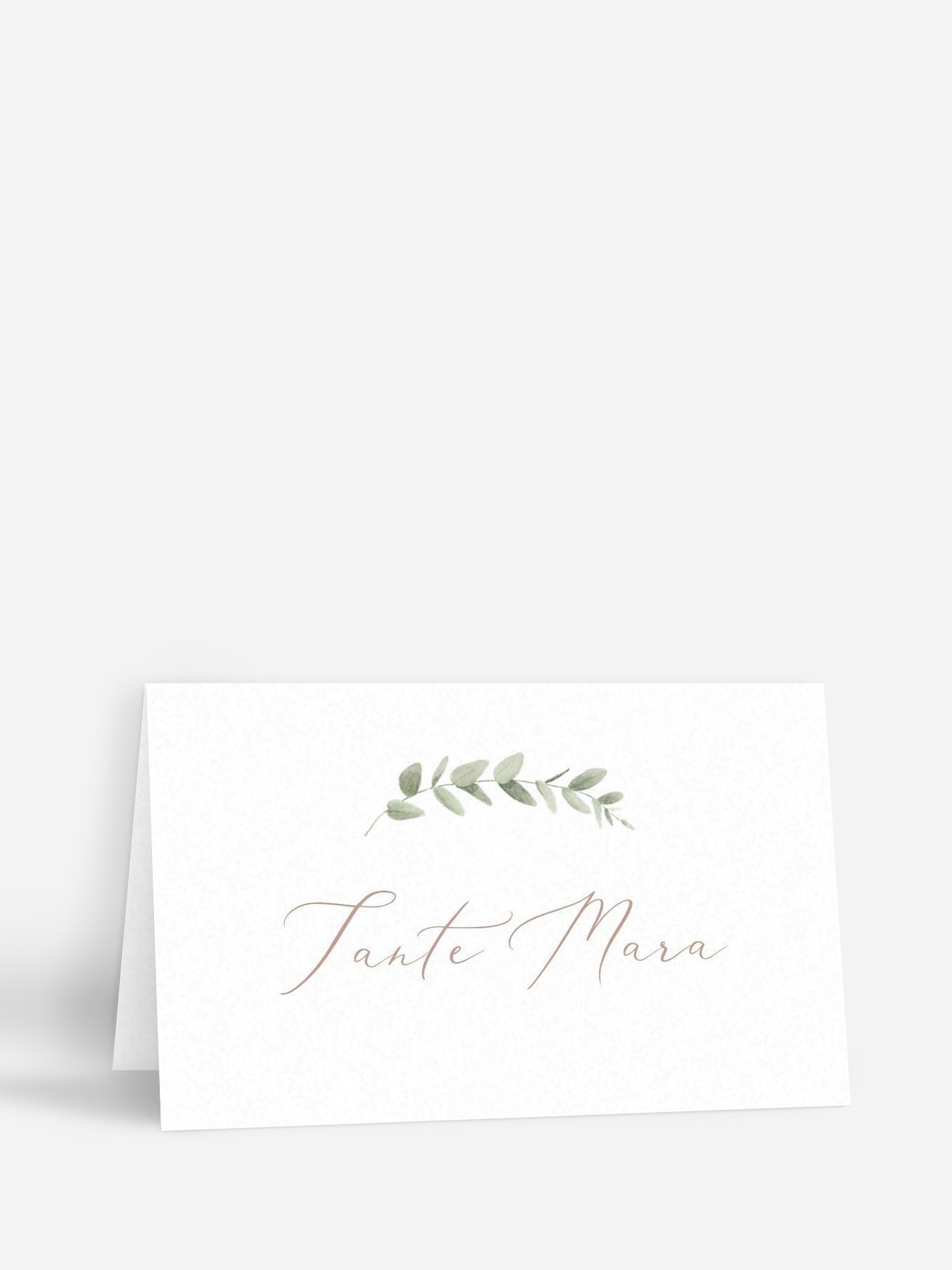 Tischkarte Hochzeit Soft Sage
