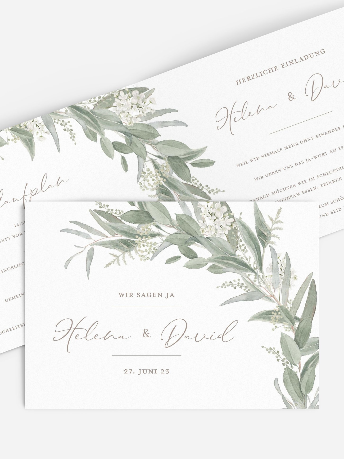 Hochzeitseinladung Dear Greenery