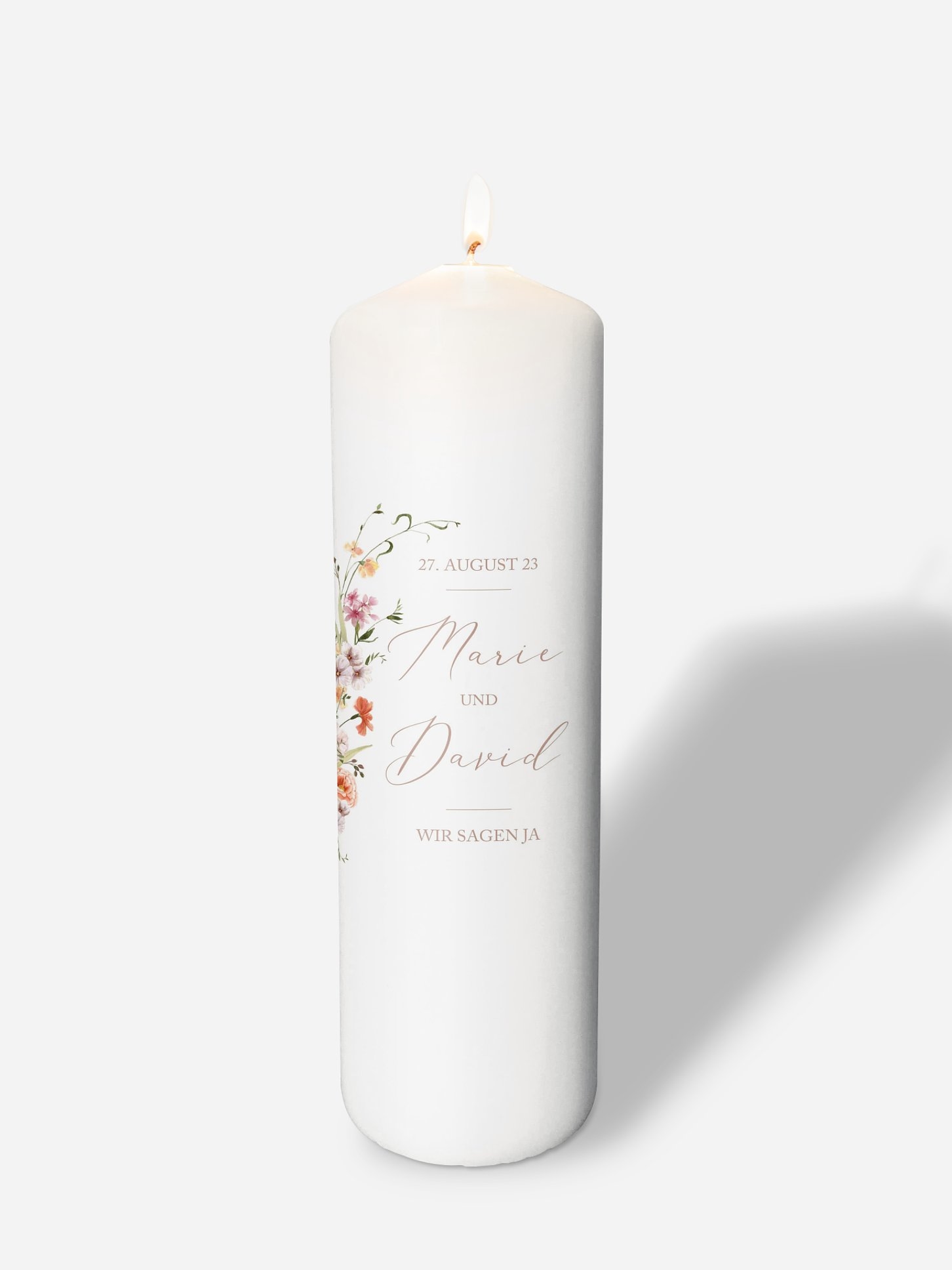 Hochzeitskerze Flora