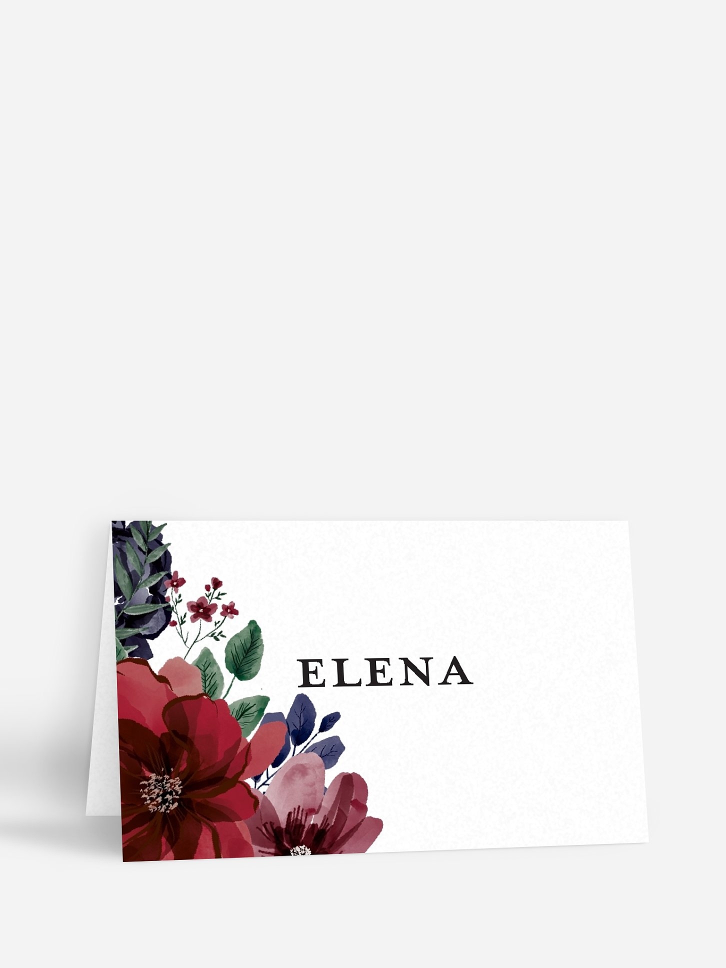 Tischkarte Hochzeit Bouquet Frame