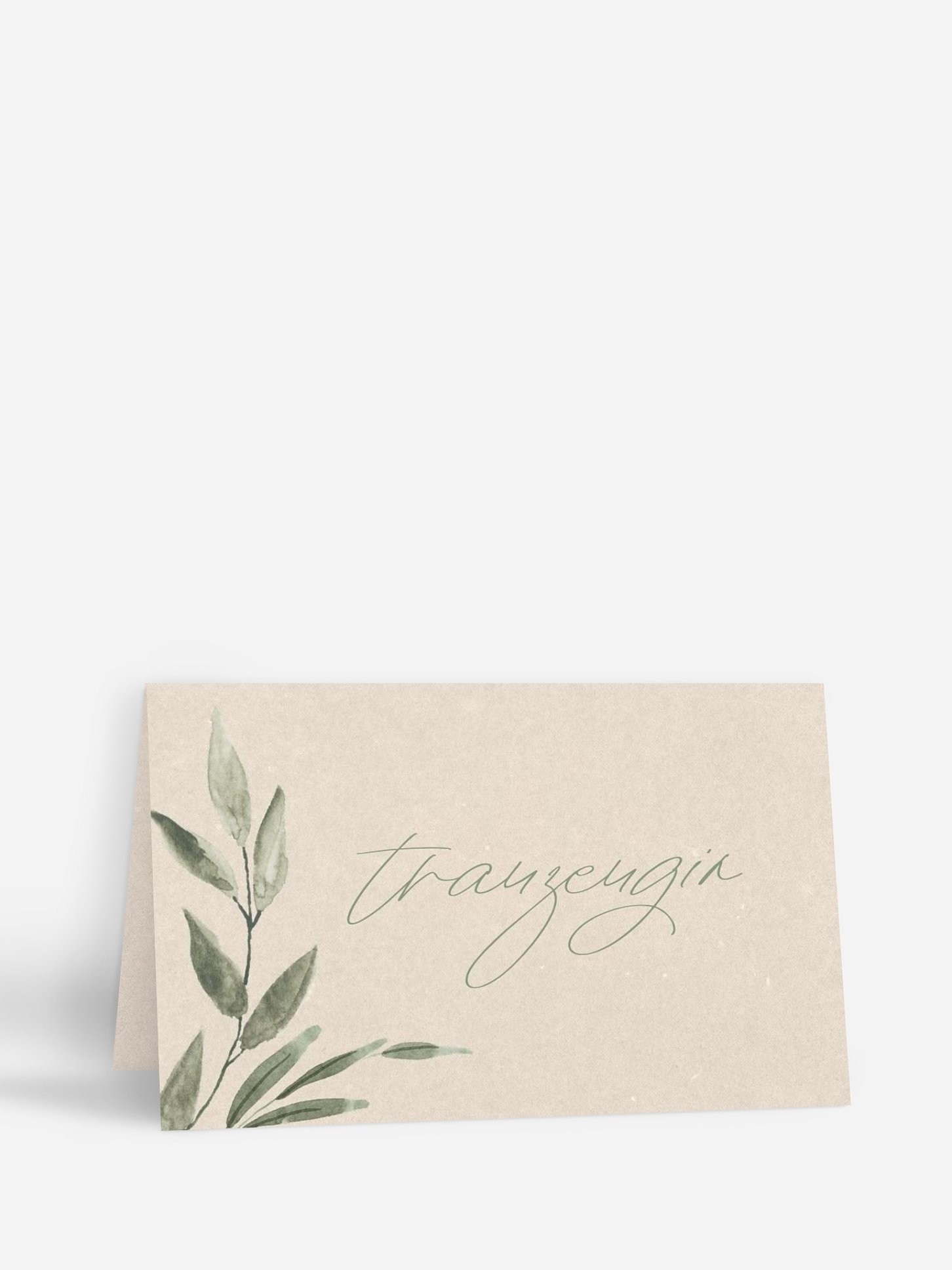 Tischkarte Hochzeit Green Dream
