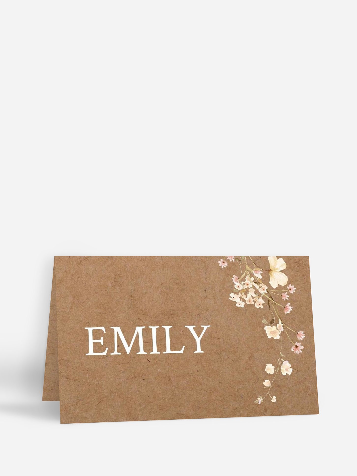 Tischkarte Hochzeit Monogram Bloom