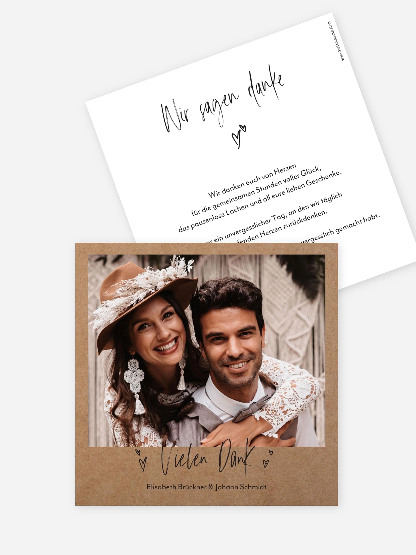 Dankeskarte Hochzeit Lasting Love