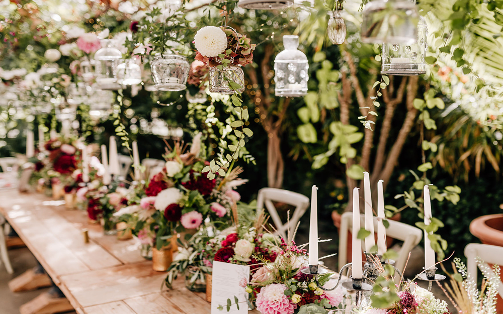 Rustikaler Hochzeitstisch