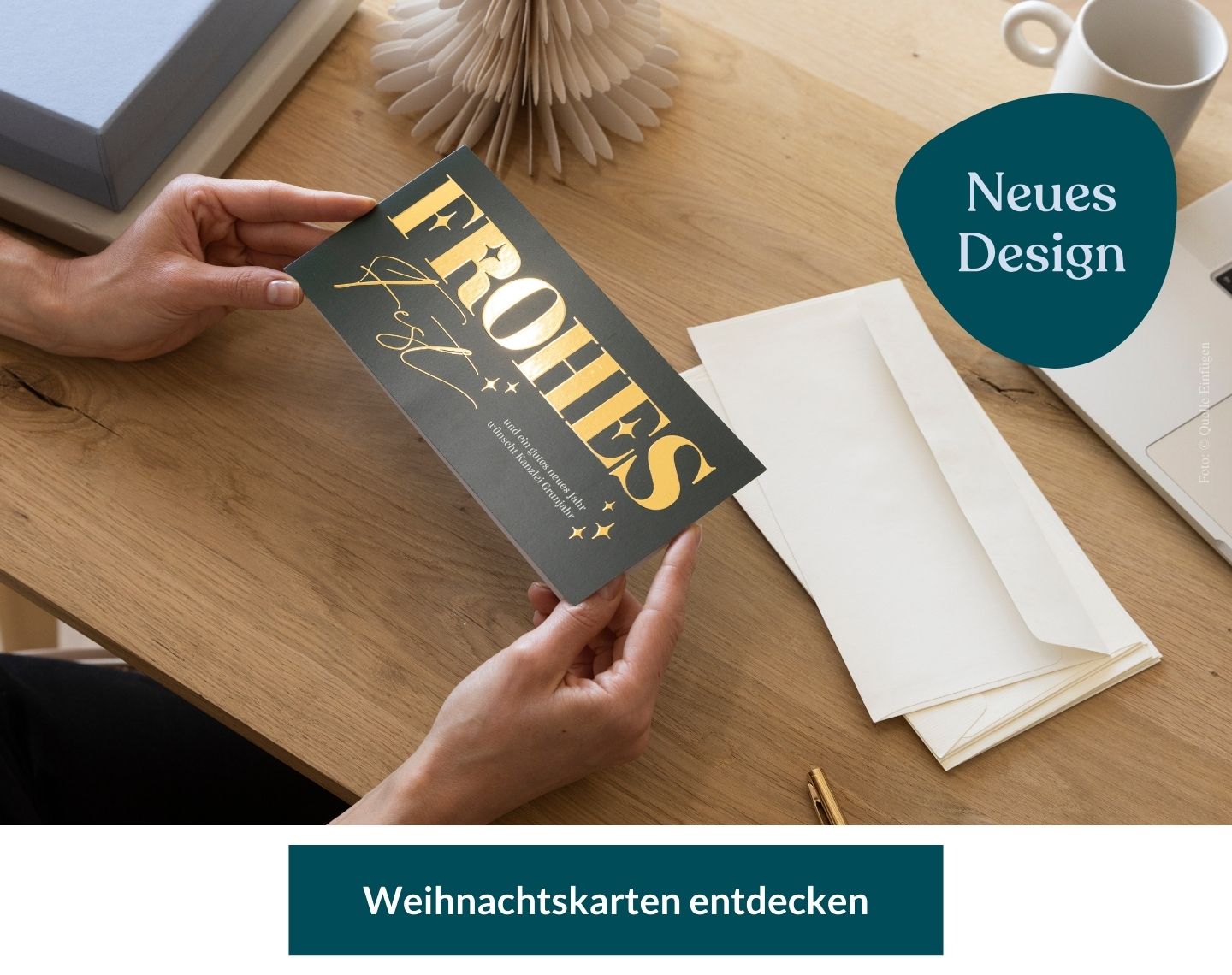 Collage mit schönen Weihnachtskarten als Weihnachtsgeschenk für Männer