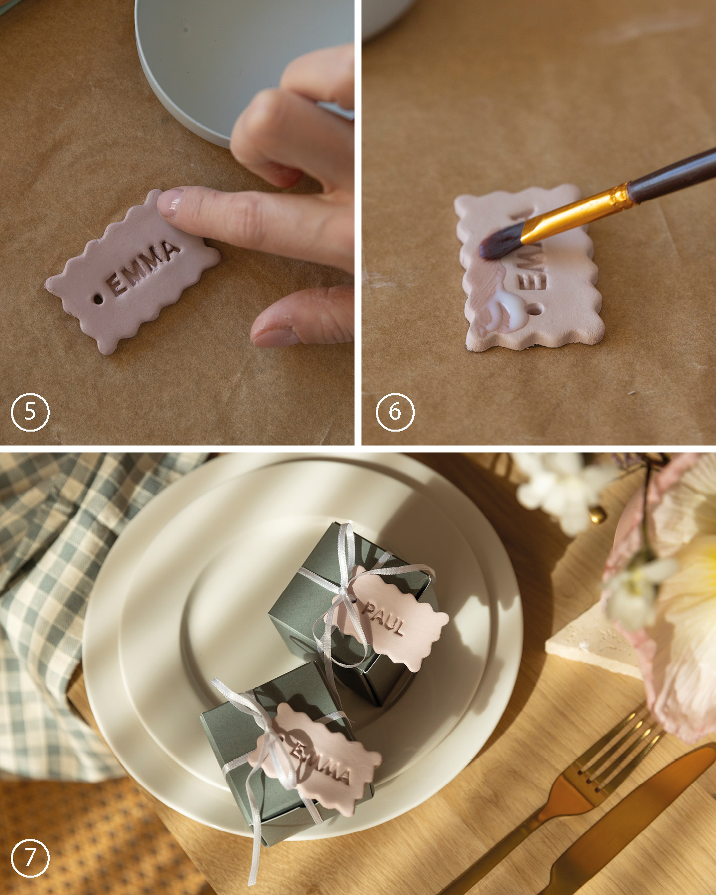 Anleitung für DIY-Anhänger aus Medelliermasse 