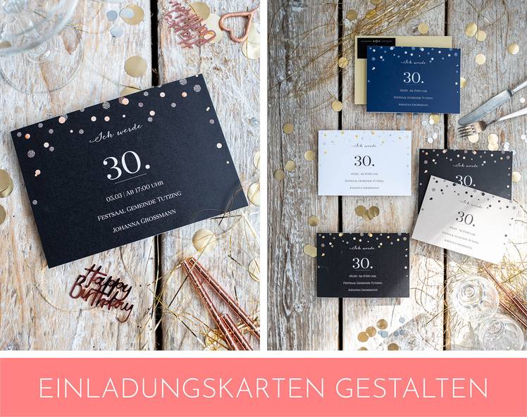 30. Geburtstag feiern 2 außergewöhnliche Ideen