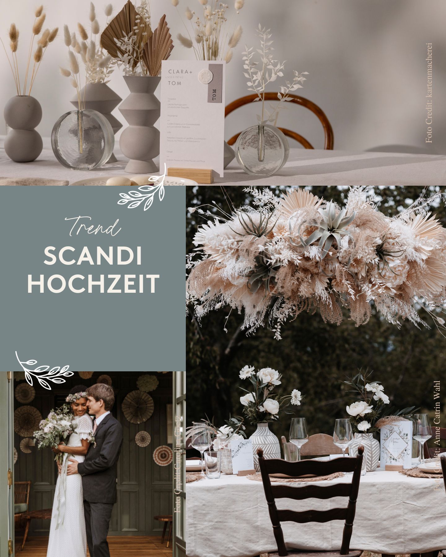 Hochzeitsstil Scandi Hochzeit