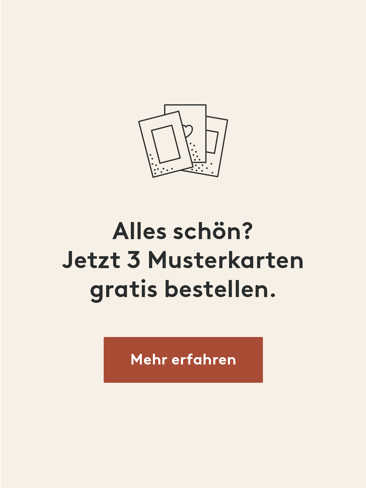 Bestellen Sie jetzt Ihre Gratismuster