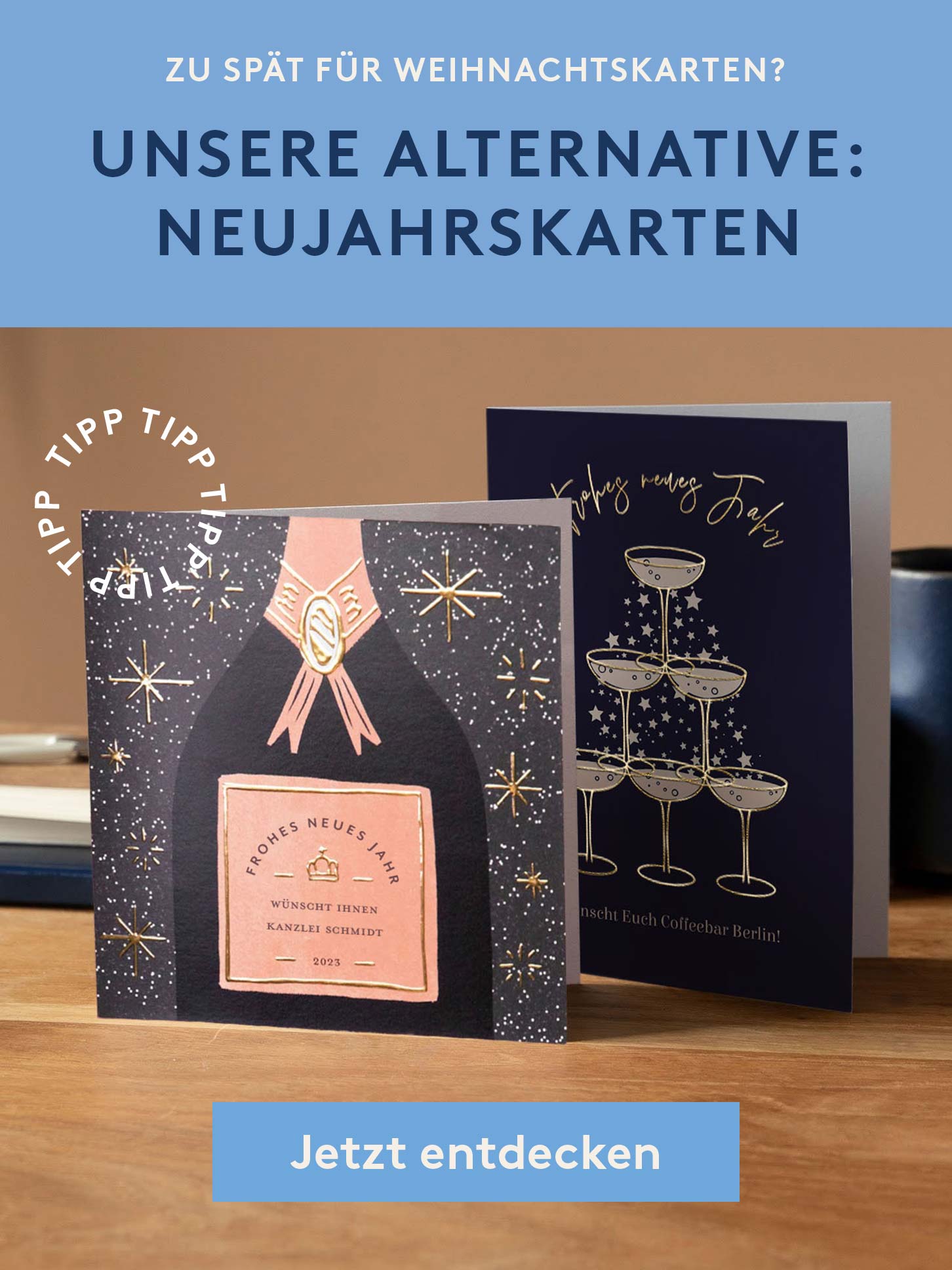 Jetzt bestellen Neujahrskarten entdecken