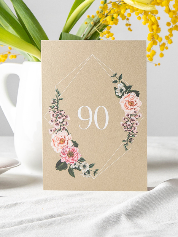 EINLADUNG 90. GEBURTSTAG Florista