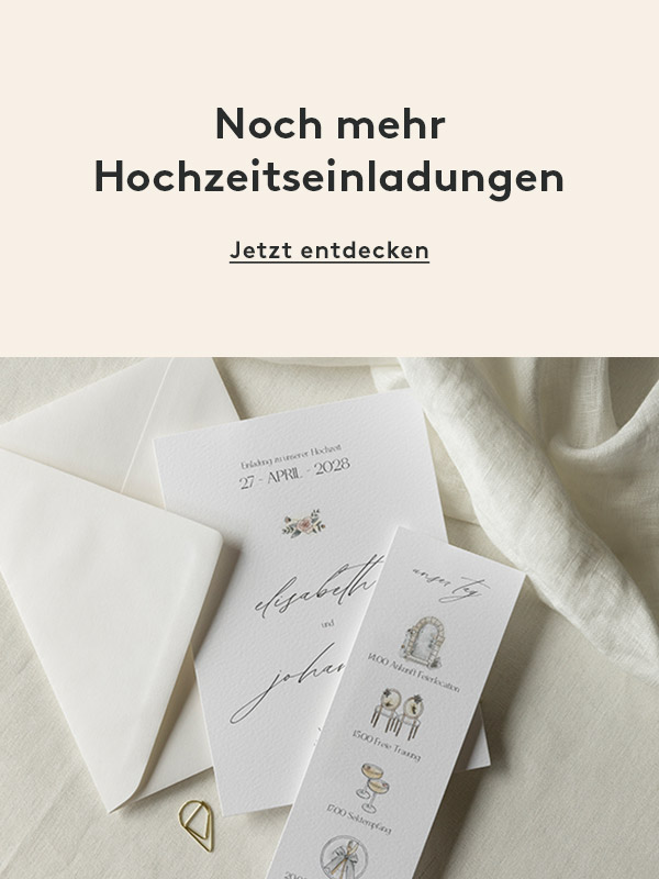 Noch mehr Designs Alle Hochzeitseinladungen