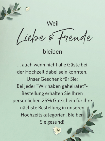 Wir sind für Sie da. Liebe & Freude bleiben.