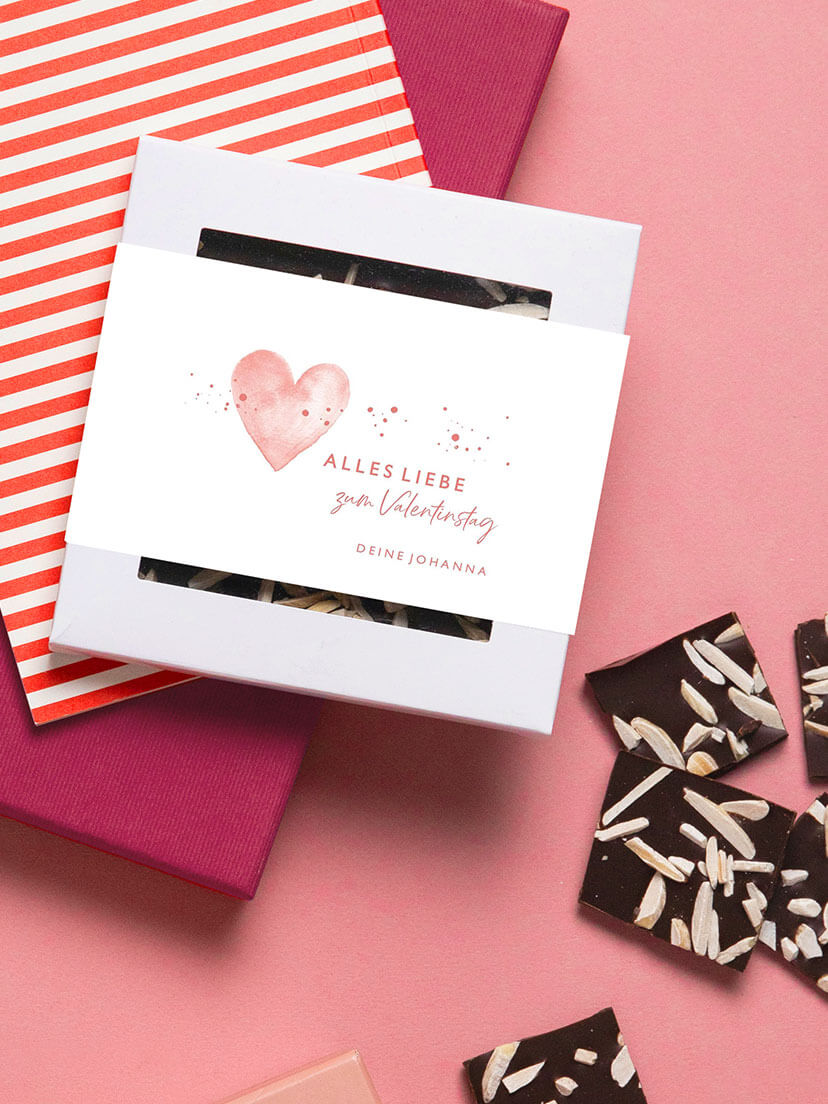 Schokolade Valentinstag Herzensmoment