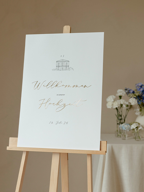 Willkommensschild Rendezvous